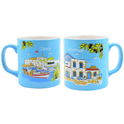 Sığacık Themed Customised Serigraphy Printed Ceramic Mug 82x90 mm - 6