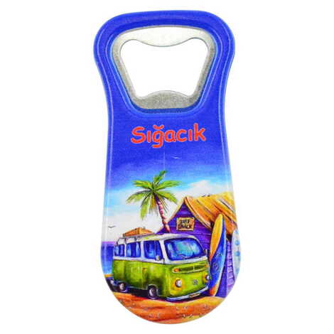 Sığacık Themed Customised Uv Printed Plastic Base Plastic Base Bottle Opener 95x43 mm - 5