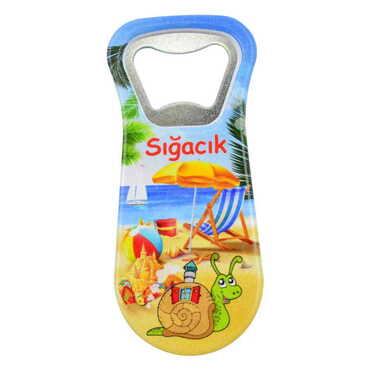 Sığacık Themed Customised Uv Printed Plastic Base Plastic Base Bottle Opener 95x43 mm - 6