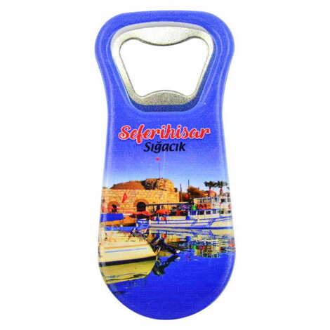 Sığacık Themed Customised Uv Printed Plastic Base Plastic Base Bottle Opener 95x43 mm - 7