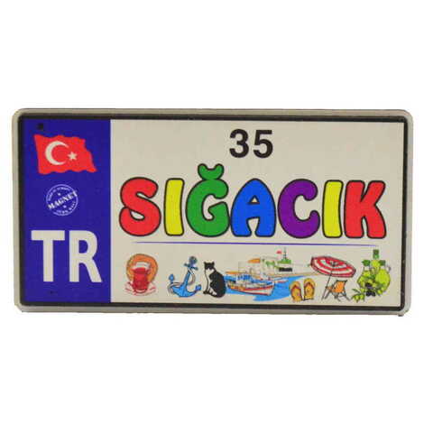 Sığacık Themed Wooden Customised 2D Souvenir Fridge Magnet - 14