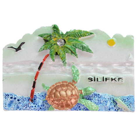 Silifke Themed Polyester Stoned And Nacrous Fridge Magnet - 6