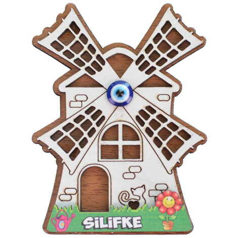 Silifke Themed Wooden Colored 3D Fridge Magnet - 12