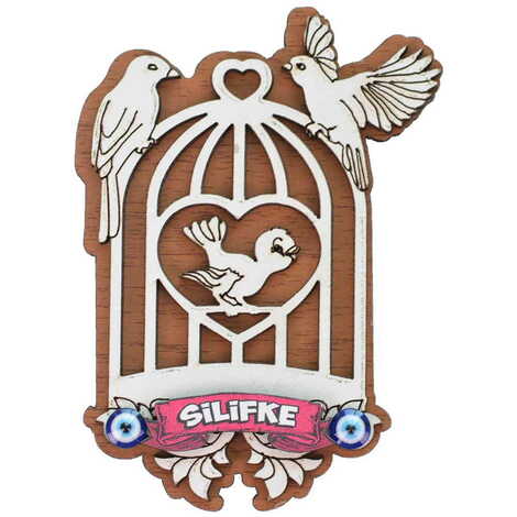 Silifke Themed Wooden Colored 3D Fridge Magnet - 13