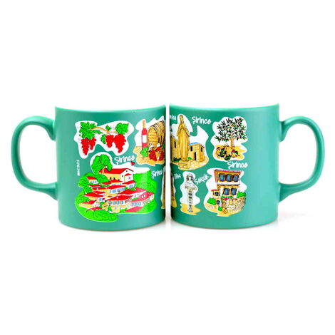 Şirince Themed Customised Serigraphy Printed Ceramic Mug 82x90 mm - 8