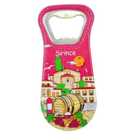 Şirince Themed Customised Uv Printed Plastic Base Plastic Base Bottle Opener 95x43 mm - 5