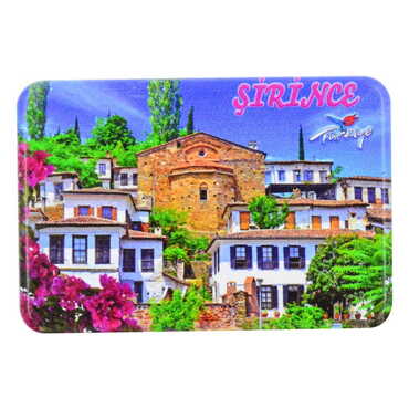 Şirince Themed Customised UV Printed Plastic Base Rectangle Fridge Magnet 80x50 mm - 5