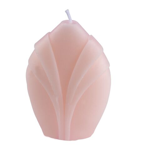 Striped Oval Shaped Candle - 4