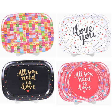 Sweetheart Themed Custom Printed Metal Tin Tray - 5