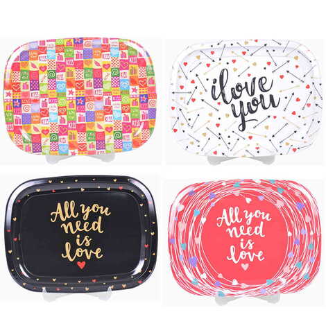 Sweetheart Themed Custom Printed Metal Tin Tray - 5