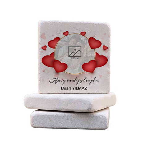 Sweetheart Themed Customised Stone Coaster 100x100 mm - 4