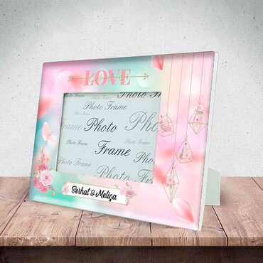 Sweetheart Themed Epoxy Photo Frame Travel Souvenir 10x15 Cm - 4