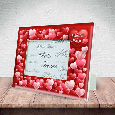 Sweetheart Themed Epoxy Photo Frame Travel Souvenir 10x15 Cm - 5