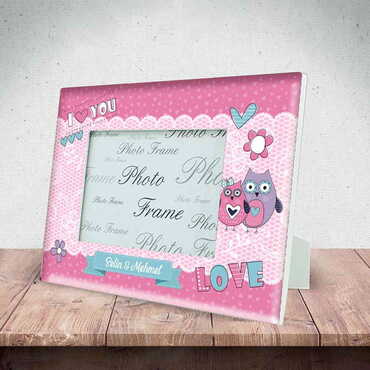 Sweetheart Themed Epoxy Photo Frame Travel Souvenir 10x15 Cm - 8