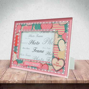 Sweetheart Themed Epoxy Photo Frame Travel Souvenir 10x15 Cm - 9