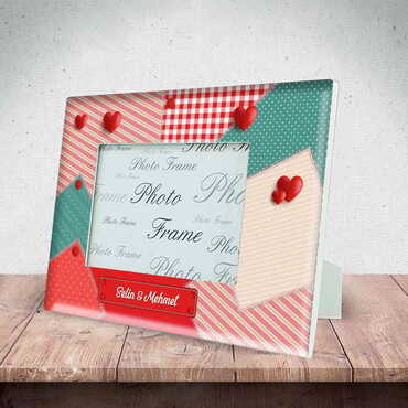 Sweetheart Themed Epoxy Photo Frame Travel Souvenir 10x15 Cm - 11