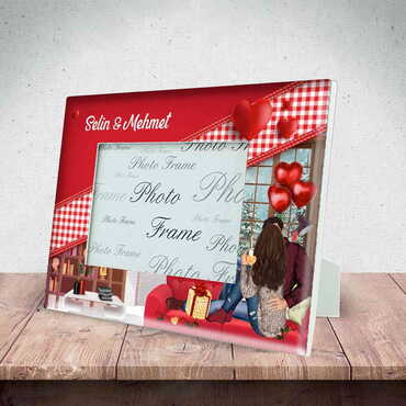 Sweetheart Themed Epoxy Photo Frame Travel Souvenir 10x15 Cm - 14