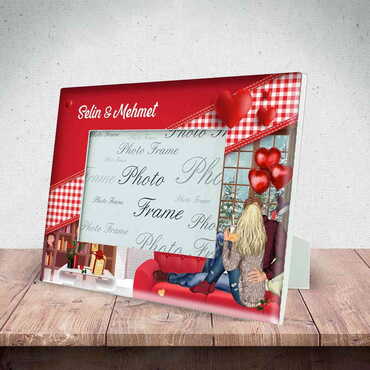 Sweetheart Themed Epoxy Photo Frame Travel Souvenir 10x15 Cm - 15