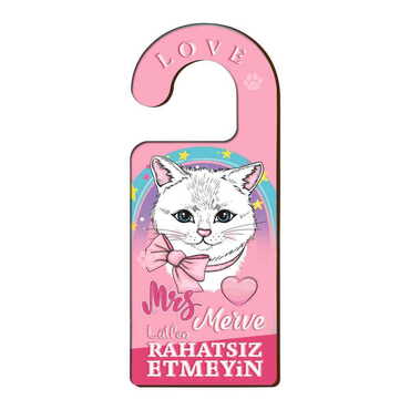 Sweetheart Themed Wooden Customised Door Hanger 236x94 mm - 4