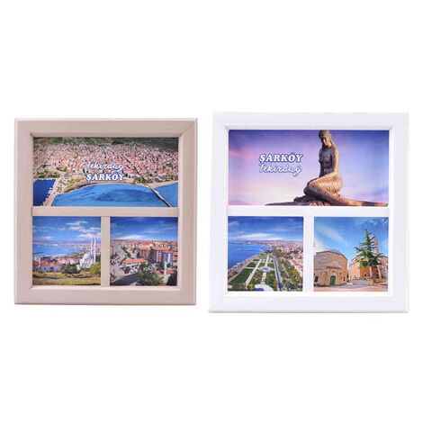 Tekirdag Themed Big Wooden Printed Frame 210x210 mm - 5