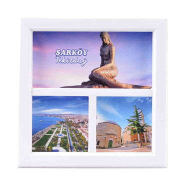 Tekirdag Themed Big Wooden Printed Frame 210x210 mm - 6