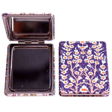 Tile Pattern Themed Custom Printed Rectangle Pocket Mirror - 8