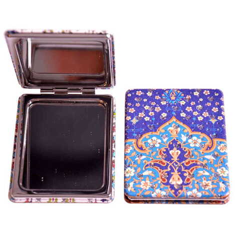 Tile Pattern Themed Custom Printed Rectangle Pocket Mirror - 11