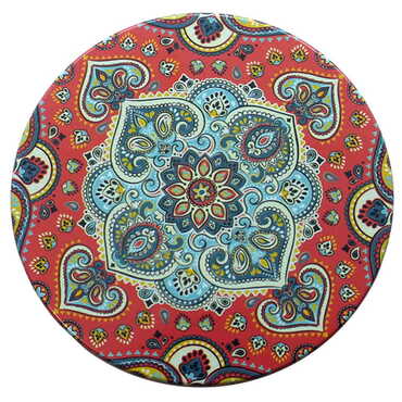 Tile Pattern Themed Customised Metal Tin Coaster 90 mm - 6