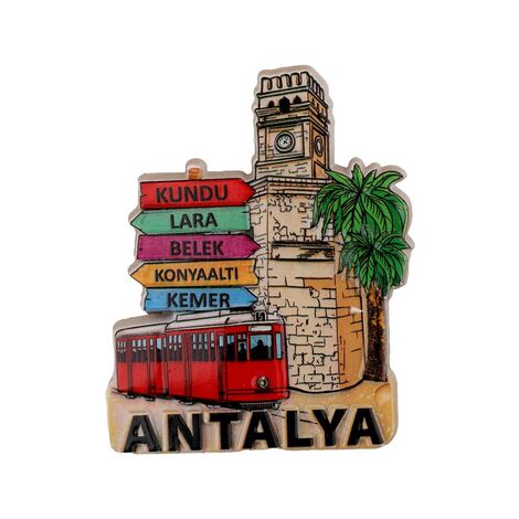 Toptan Antalya Bölgesi Temalı Polyester Magnet - 6