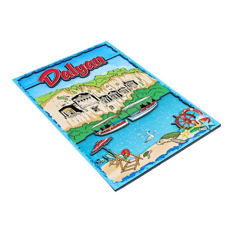 Toptan Dalyan Temalı Myros 20*29 Cm Ahşap Tabela - 5