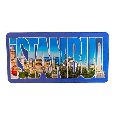 Toptan İstanbul Temalı Metali̇ze Magnet 50*100 Mm - 2