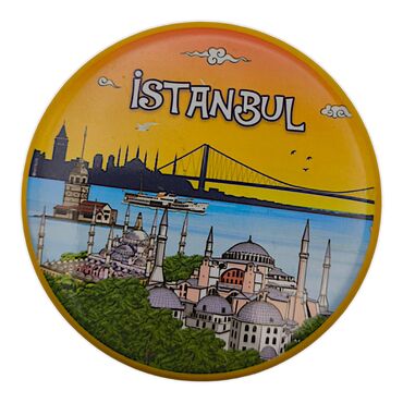 Toptan İstanbul Temalı Myros Metal Kutu Mum 73x35 mm - 4