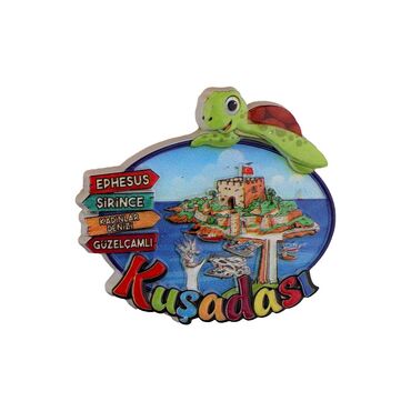 Toptan Kuşadası Bölgesi Temalı Polyester Magnet - 3