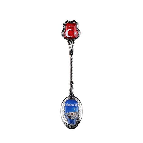 Toptan Marmaris Temalı Myros Metal Çay Kaşik 25*130 Mm - 11