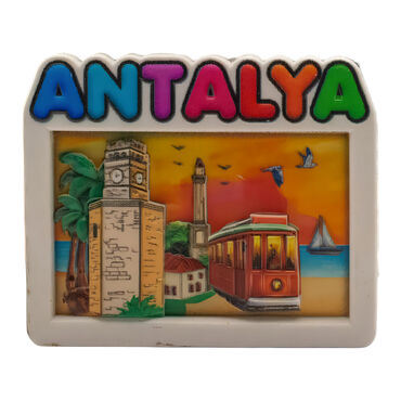 Toptan Myros Antalya Temalı Yöresel Polyester Magnet - 4