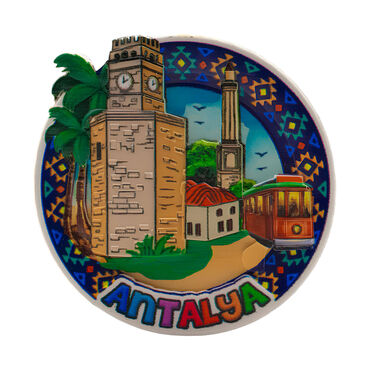 Toptan Myros Antalya Temalı Yöresel Polyester Magnet - 5