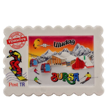 Toptan Myros Bursa Temalı Yöresel Polyester Magnet - 3