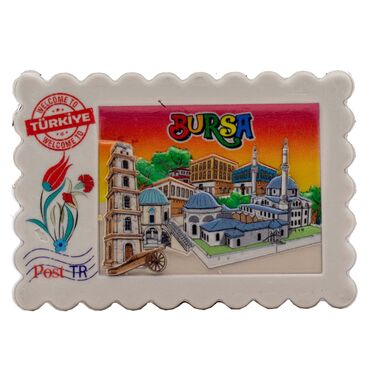 Toptan Myros Bursa Temalı Yöresel Polyester Magnet - 5