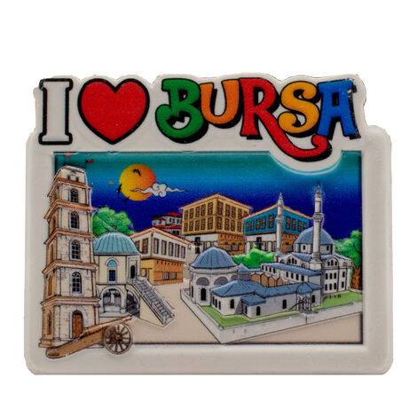 Toptan Myros Bursa Temalı Yöresel Polyester Magnet - 7