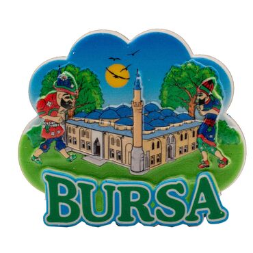 Toptan Myros Bursa Temalı Yöresel Polyester Magnet - 9