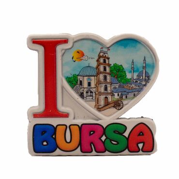 Toptan Myros Bursa Temalı Yöresel Polyester Magnet - 10