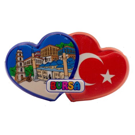 Toptan Myros Bursa Temalı Yöresel Polyester Magnet - 15