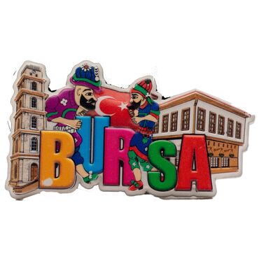 Toptan Myros Bursa Temalı Yöresel Polyester Magnet - 16