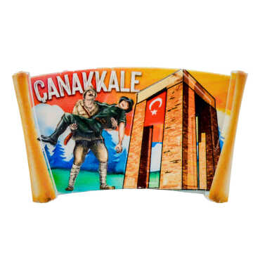 Toptan Myros Çanakkale Temalı Yöresel Polyester Magnet - 5