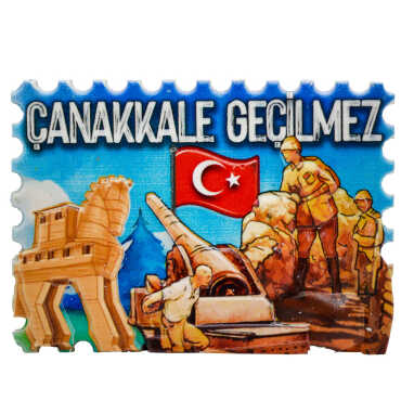 Toptan Myros Çanakkale Temalı Yöresel Polyester Magnet - 10