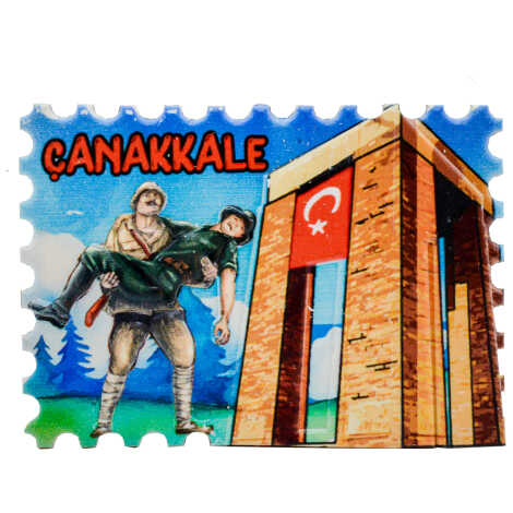 Toptan Myros Çanakkale Temalı Yöresel Polyester Magnet - 11