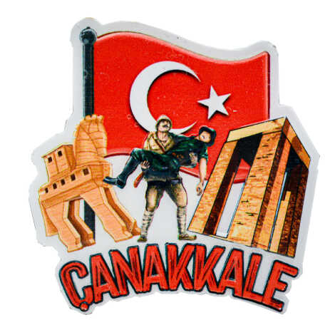 Toptan Myros Çanakkale Temalı Yöresel Polyester Magnet - 12