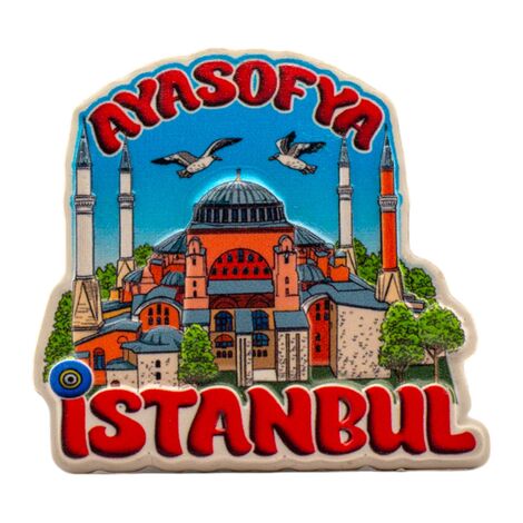 Toptan Myros İstanbul Temalı Yöresel Polyester Magnet - 3