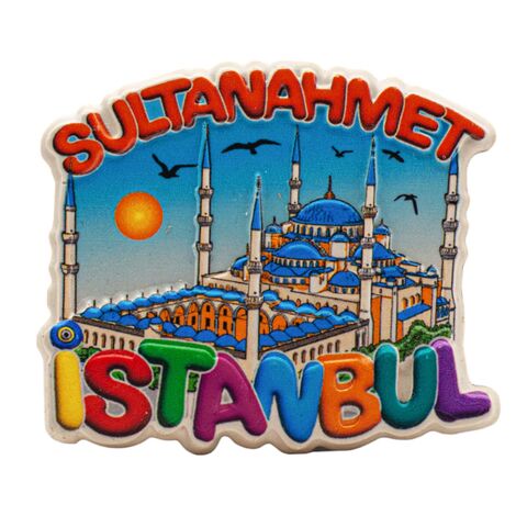 Toptan Myros İstanbul Temalı Yöresel Polyester Magnet - 5