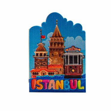 Toptan Myros İstanbul Temalı Yöresel Polyester Magnet - 11